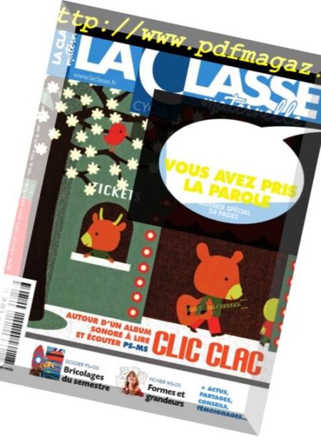 La Classe Maternelle – Fevrier 2017 Cover