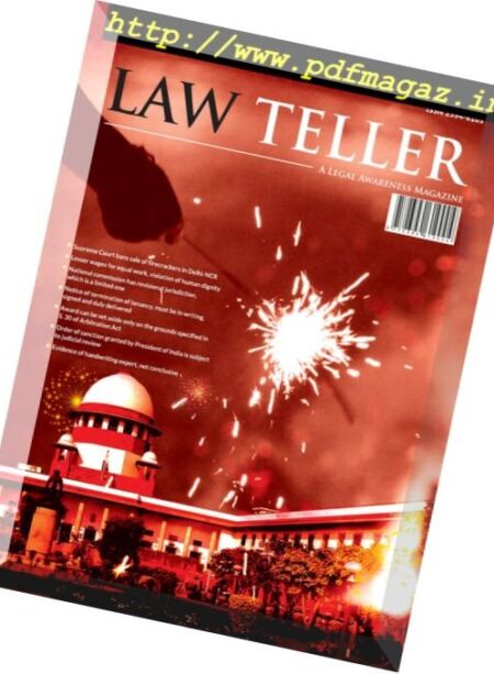 Lawteller – January 2017 Cover