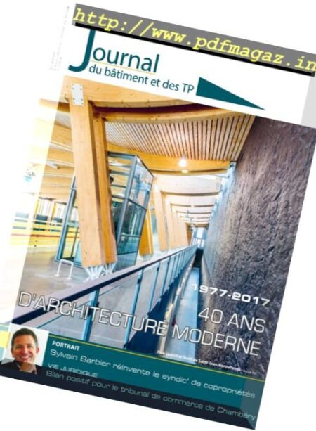 Le Journal du Batiment et des TP – 26 Janvier au 1 Fevrier 2017 Cover