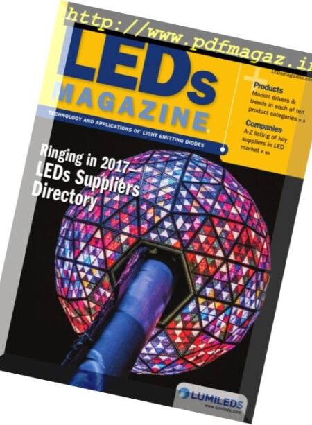 LEDs Magazine – January 2017 Cover