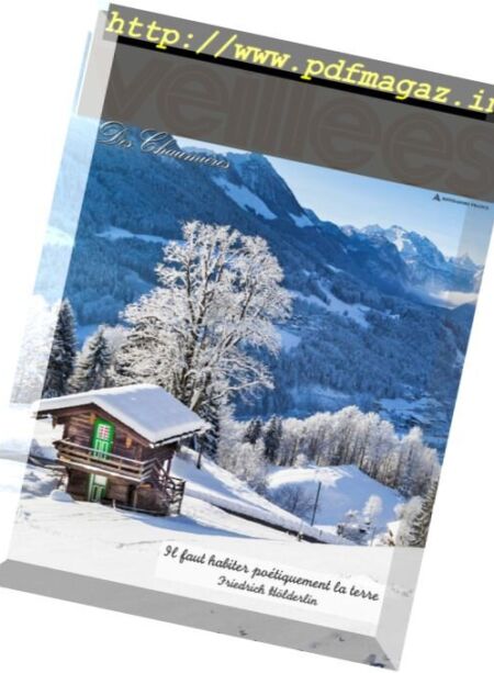 Les Veillees des Chaumieres – 11 Janvier 2017 Cover
