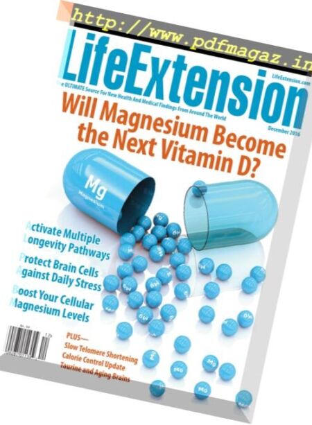 Life Extension – December 2016 Cover