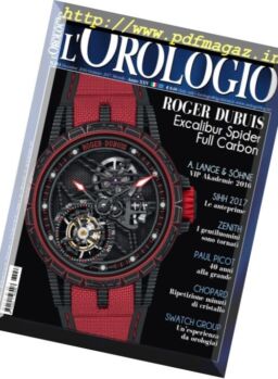 l’Orologio – Dicembre 2016 – Gennaio 2017