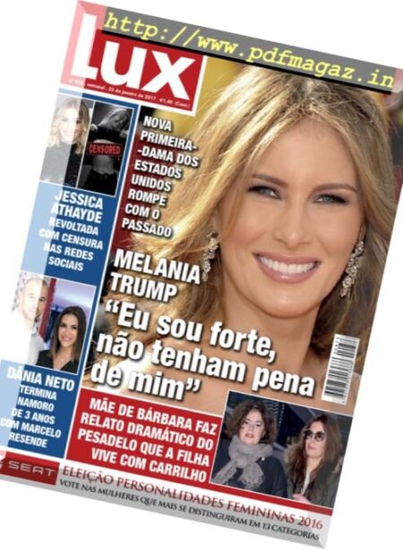 Lux – 23 Janeiro 2017 Cover