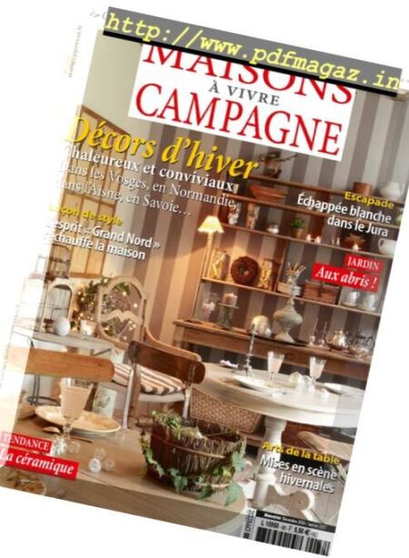 Maisons a Vivre Campagne – Decembre 2016 – Janvier 2017 Cover