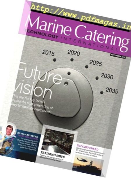 Marine Catering Technology International – November 2016 Cover