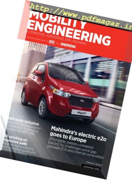 Mobility Engineering – September 2016 Cover