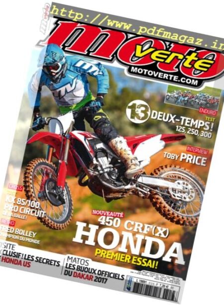 Moto Verte – Janvier 2017 Cover