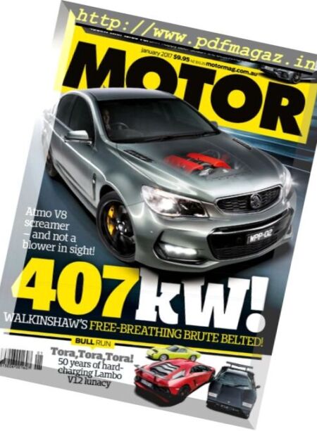 Motor Magazine Australia – January 2017 Cover