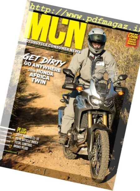 Motorcycle Consumer News – January 2017 Cover