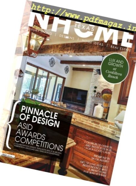NHOME Texas – November-December 2016 Cover
