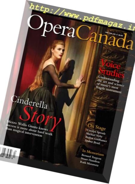 Opera Canada – Volume LVII Issue 3 2017 Cover