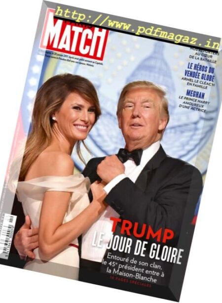Paris Match Belgique – 26 Janvier au 1 Fevrier 2017 Cover