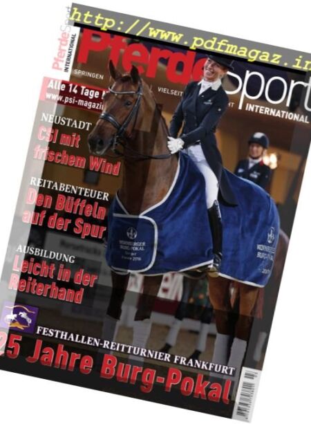 Pferdesport International – 21 Januar 2017 Cover