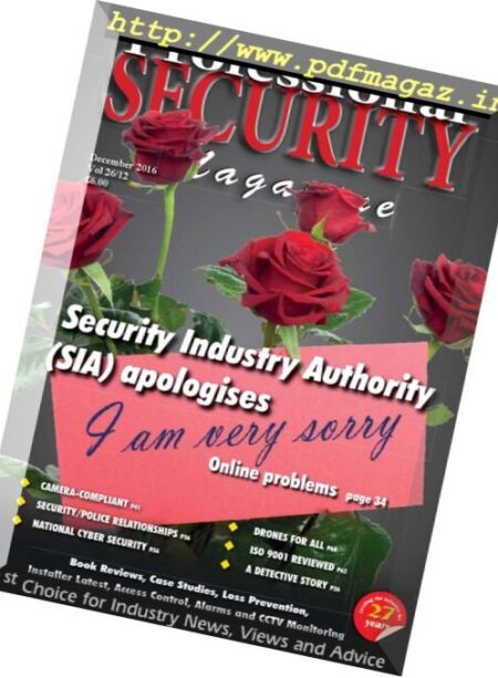 Professional Security – December 2016 Cover