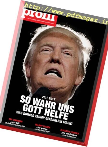 Profil – 16 Januar 2017 Cover