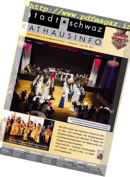 Rathausinfo – Januar-Februar 2017 Cover