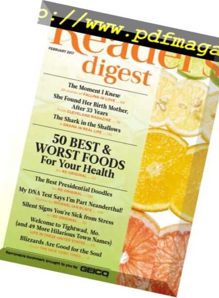 Reader’s Digest USA – February 2017 Cover
