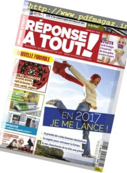 Reponse A Tout! – Janvier 2017