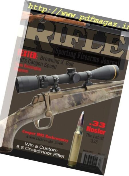 Rifle Magazine – March 2017 Cover