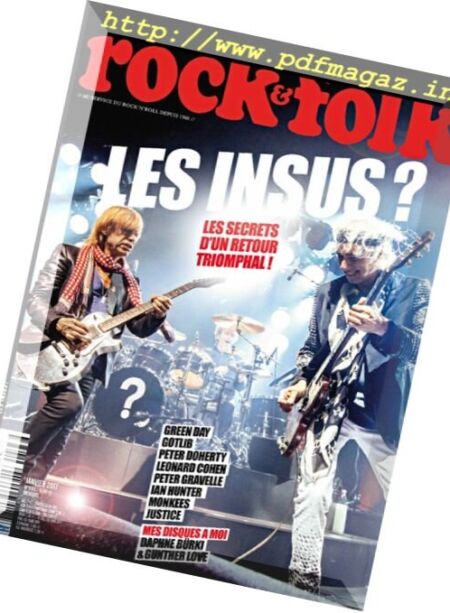 Rock & Folk – Janvier 2017 Cover