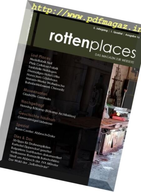 Rottenplaces Magazin – Nr. 1, 2017 Cover