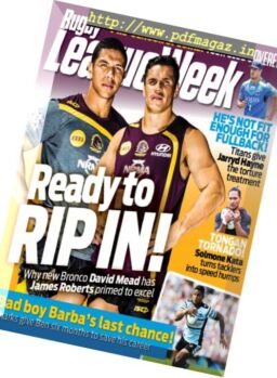 Rugby League Week – 11 January 2017
