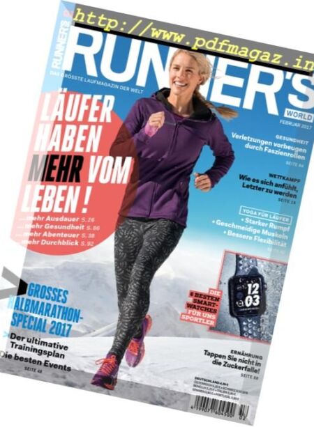 Runner’s World Germany – Februar 2017 Cover