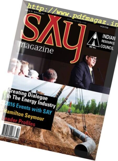 Say Magazine – Winter 2017 Cover