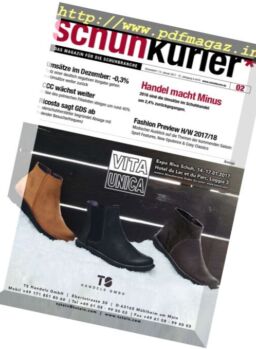 Schuhkurier – 13 Januar 2017