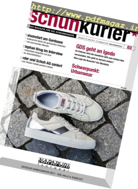 Schuhkurier – 20 Januar 2017 Cover