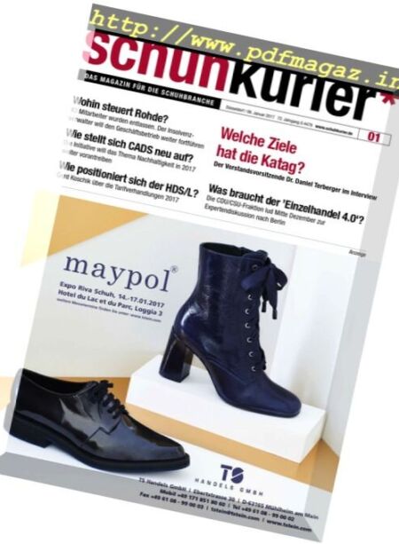 Schuhkurier – 6 Januar 2017 Cover