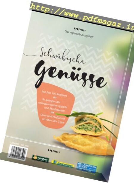 Schwabische Genusse – Oktober 2016 Cover