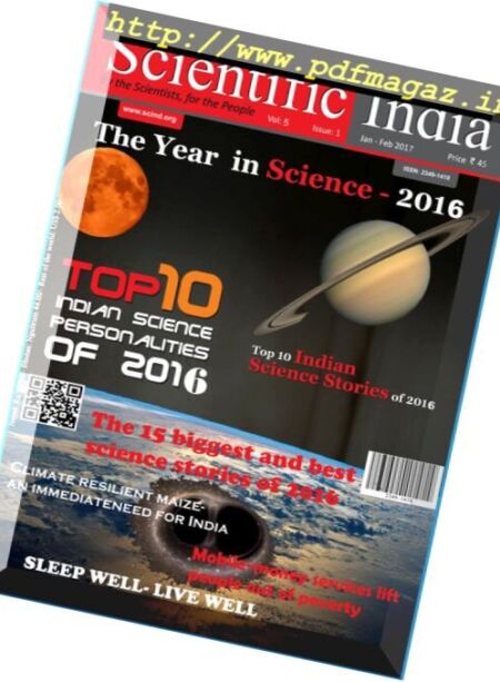 Scientific India – January-February 2017 Cover