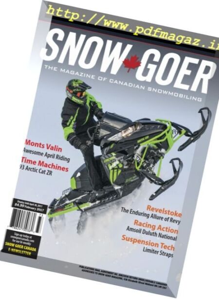 Snow Goer Canada – February 2017 Cover