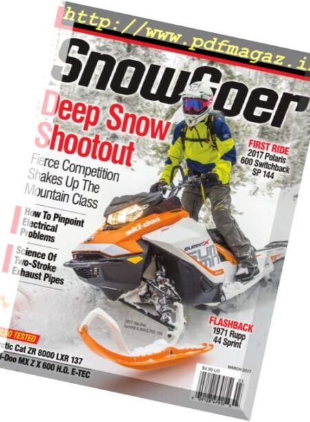 SnowGoer – March 2017 Cover