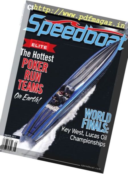 Speedboat Magazine – January-February 2017 Cover