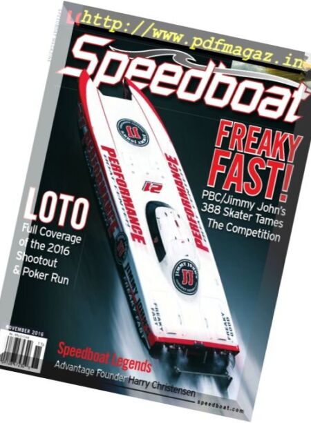 Speedboat Magazine – November 2016 Cover