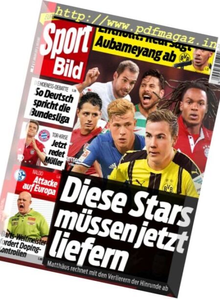 Sport Bild – 11 Januar 2017 Cover