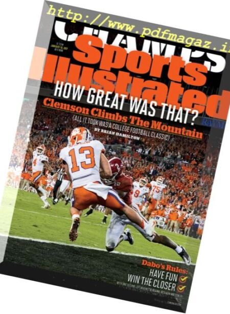 Sports Illustrated USA – 16 January 2017 Cover