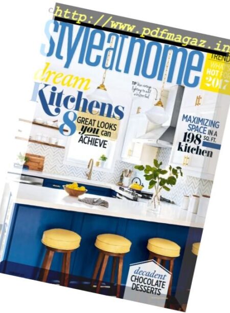Style at Home Canada – February 2017 Cover