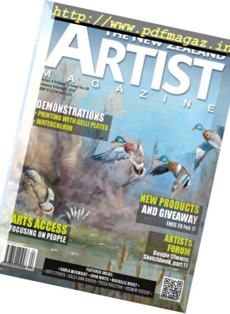 The New Zealand Artist – January-February 2017 Cover