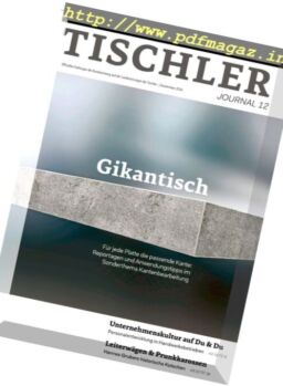 Tischler Journal – Dezember 2016