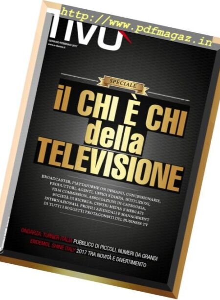 Tivu – Gennaio-Febbraio 2017 Cover