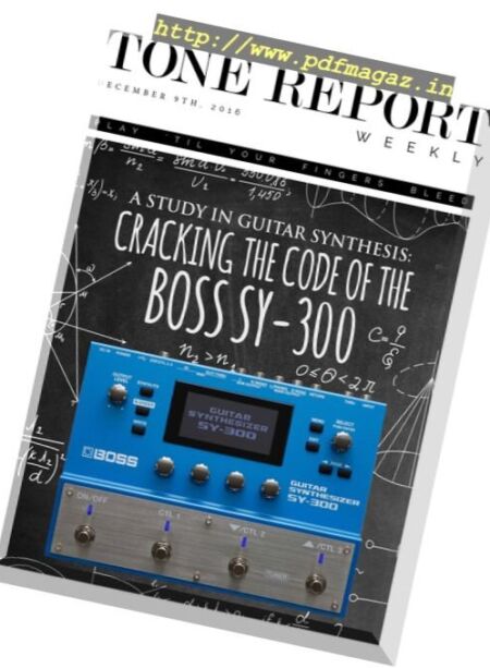 Tone Report Weekly – Issue 156, December 9 2016 Cover