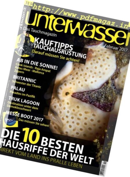 Unterwasser – Februar 2017 Cover