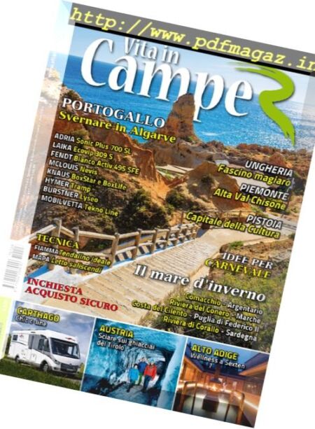 Vita In Camper – Gennaio-Febbraio 2017 Cover