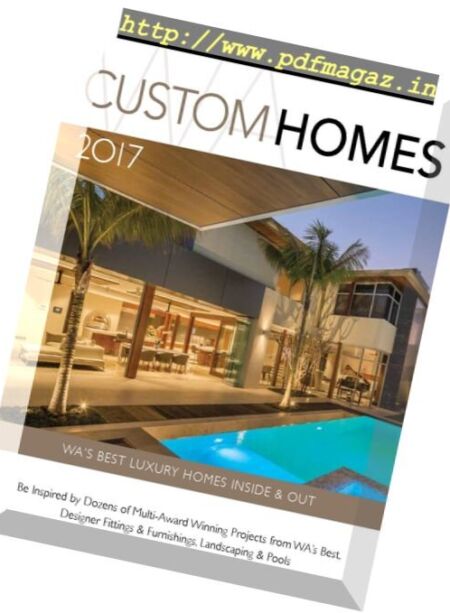 WA Custom Homes – 2017 Cover