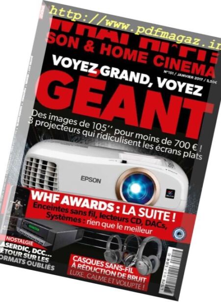 What Hi-Fi France – Janvier 2017 Cover