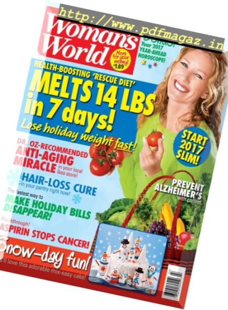 Woman’s World USA – 9 January 2017 Cover